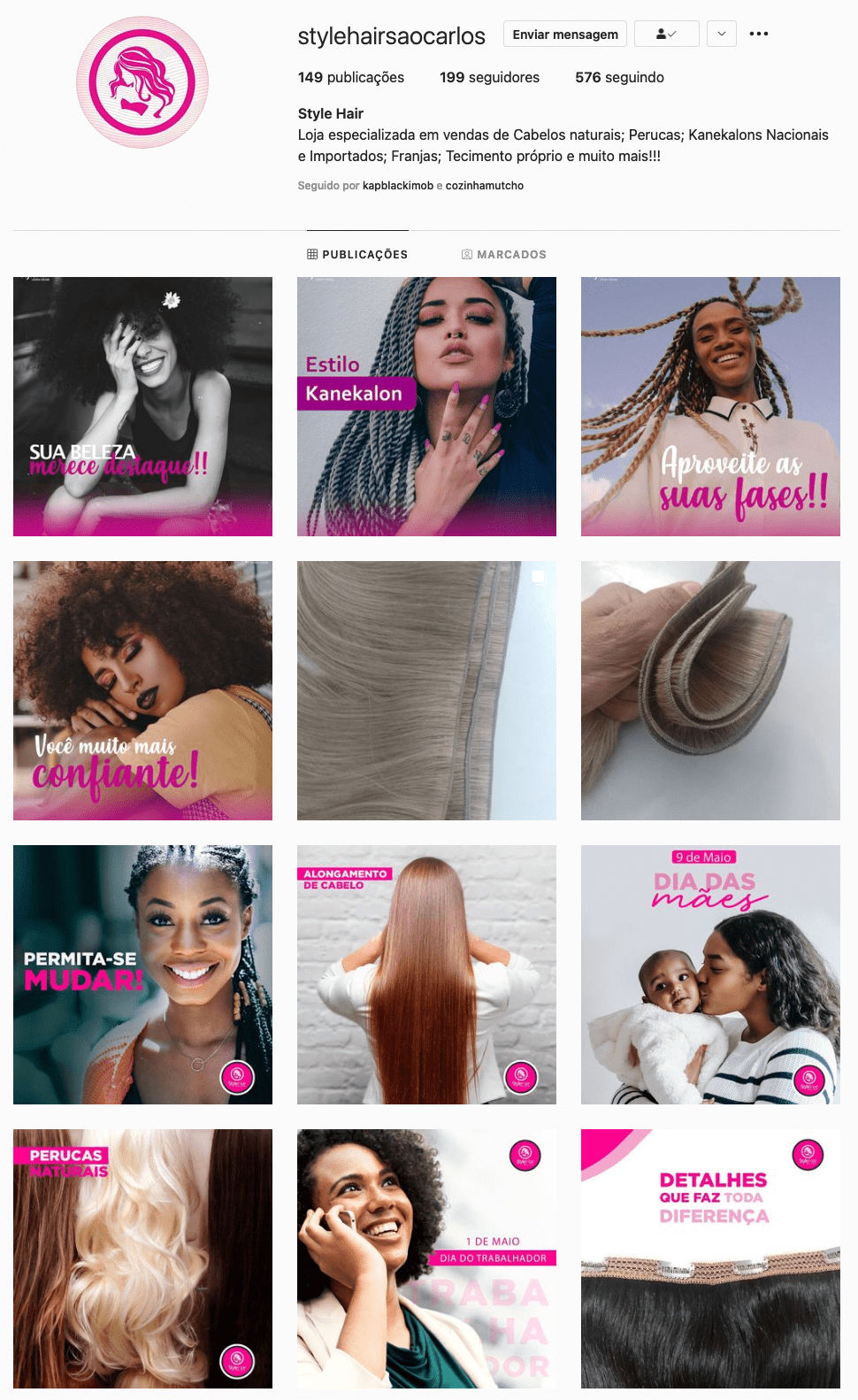 Portfólio social Style Hair